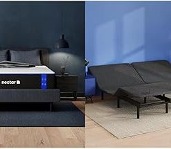 Nectar Twin XL Classic Adjustable Base & 12” Mattress - Head & Foot Incline - Medium Firm Gel Memory Foam - Cooling Comfort - Wireless Remote with Memory - 365-Night Mattress Trial & Forever Warranty