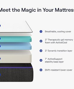 Nectar Full Classic Adjustable Base & 13” Mattress – Head & Foot Incline – Medium Firm Gel Memory Foam – Cooling Tech – Wireless Remote with Memory – 365-Night Mattress Trial & Forever Warranty 2
