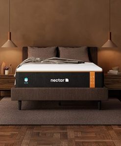 Nectar Premier Copper 14"" California King Mattress - Medium Firm Gel Memory Foam Mattress - 5 Layers of Comfort - Triple Action Cooling Tech - 365-Night Trial - Forever Warranty (White)