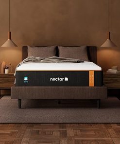 Nectar Premier Copper 14" King Mattress - Medium Firm Gel Memory Foam Mattress - 5 Layers of Comfort - Triple Action Cooling Tech - 365-Night Trial - Forever Warranty,White