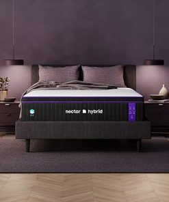 Nectar Premier Hybrid King Mattress 13 Inch - Medium Firm Memory Foam - Steel Springs - Heat Wicking Cooling Technology - 365-Night Trial - Forever Warranty